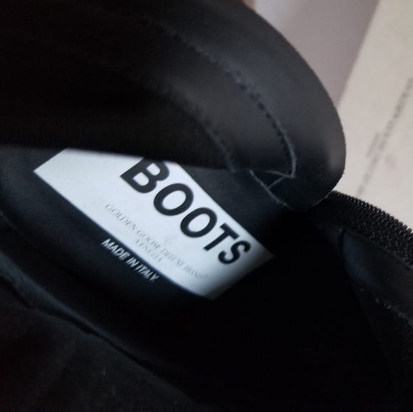 Golden Goose Suede Leather Fringe Limited Handmade Cowboy Boots Black Si… - Picture 9 of 11